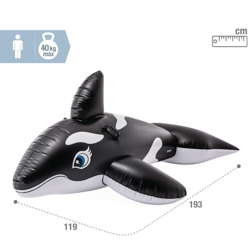 INTEX INFLABLE ORCA BALLENA NIÑOS PLAYA PISCINA Intex Inflable Orca Ballena Niños Playa Piscina