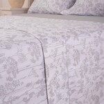 Sábana Finezza 400h Floral Gris Queen