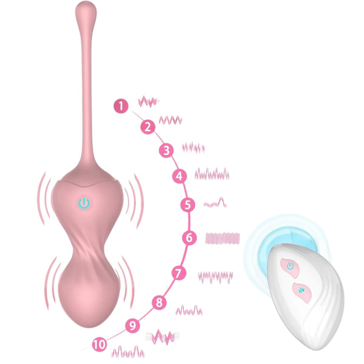 Vibrador a Control Remoto Recargable USB 