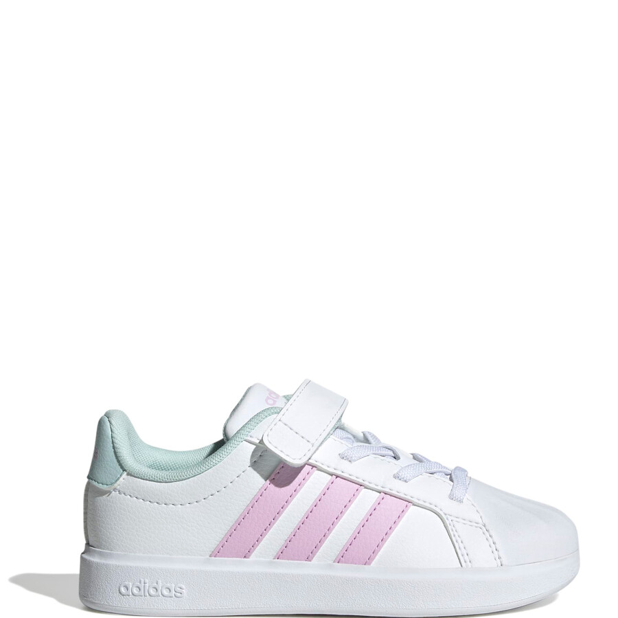 Championes de Niños Adidas Streettalk Velcro Blanco - Rosado