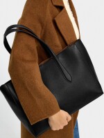 Bolso Shopper Liso negro