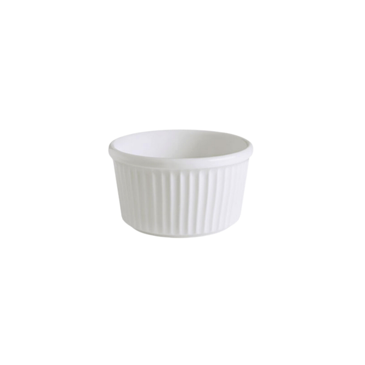 Ramequín Estriado de Porcelana 9 cm - 180 ml 