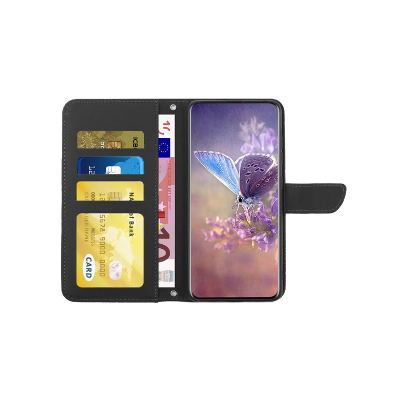 Flip cover para Samsung Galaxy A16 mariposa color negro Flip Cover Para Samsung Galaxy A16 Mariposa Color Negro