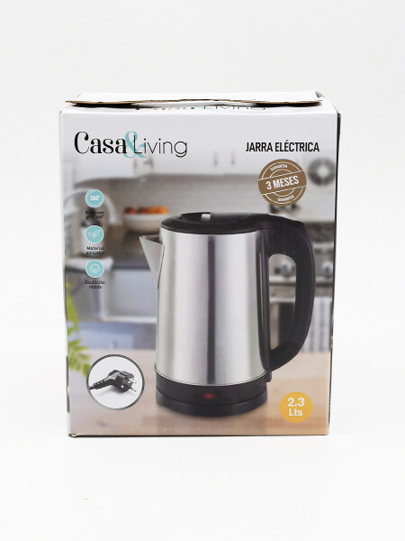 JARRA ELECTRCA 2,3L ALUMINIO PLATEADO