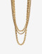 Collares Largos Metal Collar Largo Mix Cadenas - Dorado