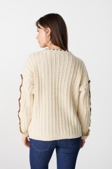 Cardigan Luisina Crudo