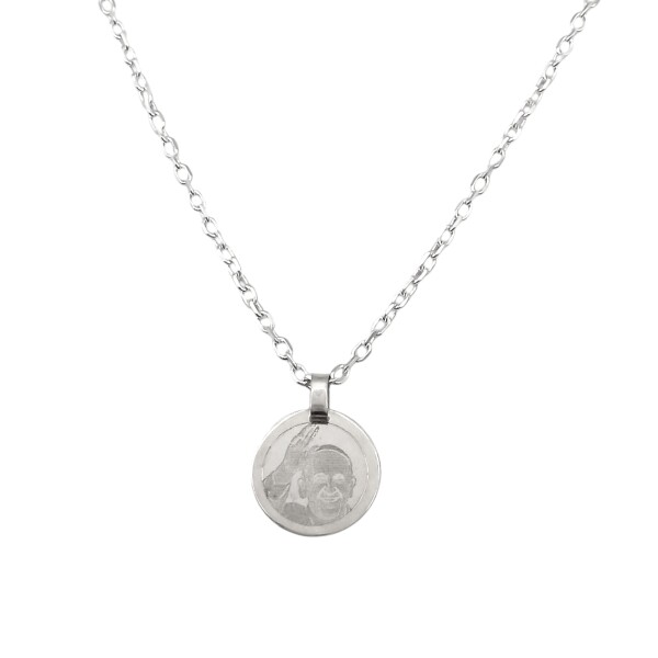 Dije Papa Juan Pablo II-Plata 925-Sin Piedra-CP3071 sinpiedra