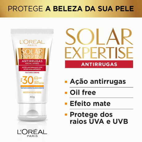 Protector Solar L'Oréal Paris Solar Expertise Antirrugas SPF30 40g Protector Solar L'Oréal Paris Solar Expertise Antirrugas SPF30 40g