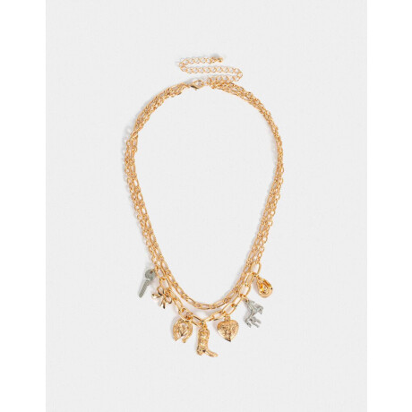 Collar Corto Multidijes Combinacion Bicolor