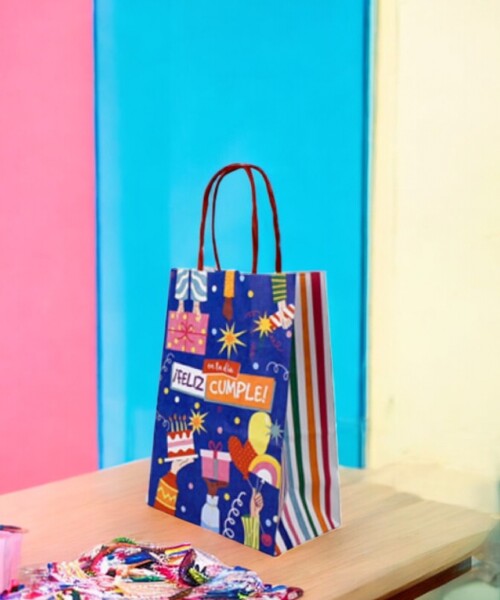 Bolsa fantasia luna 14x08x20 cm FELIZ CUMPLE
