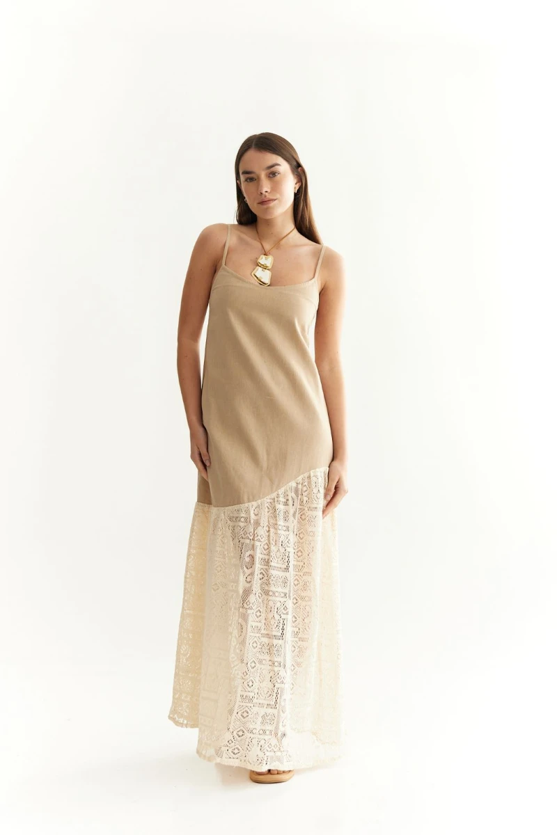 Vestido Taylor beige m