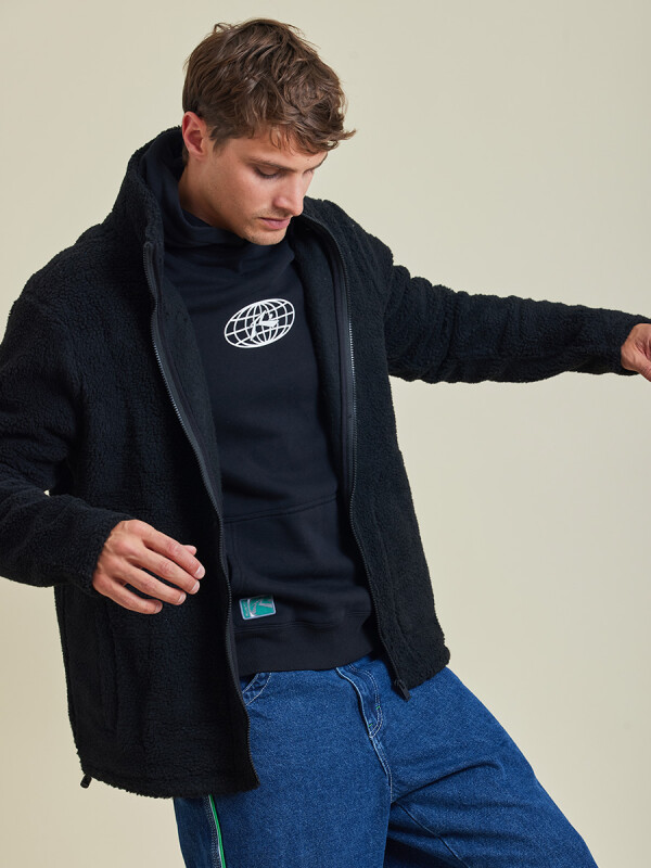 CAMPERA SAYER ( SHERPA) RUSTY Negro