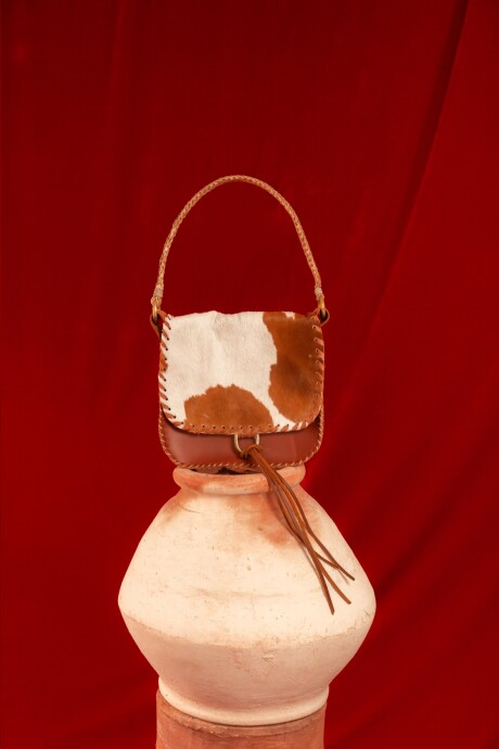 Cartera Lady Bag Cowhide Claro