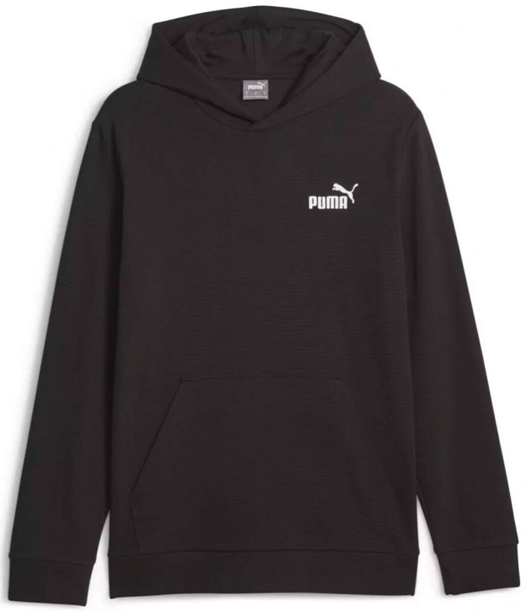 Abrigo Essentials Elevated Hoodie de Hombre - Negro 