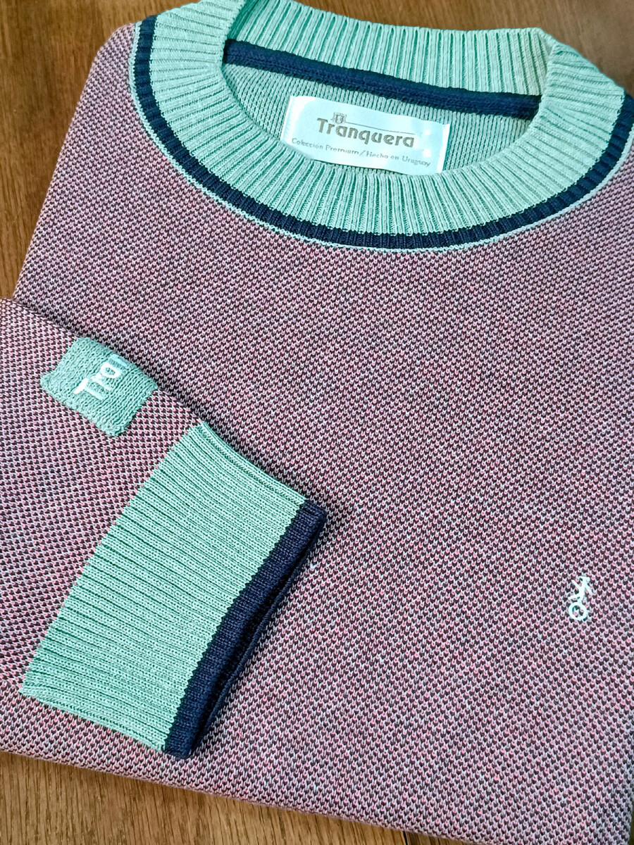 Sweater Montecarlo - Rosa con Verde 