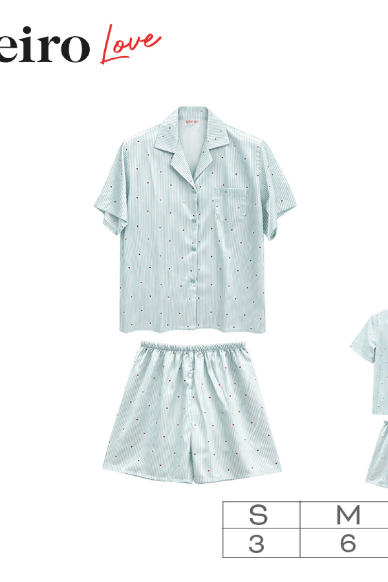 Set Pijama Oreiro Azul
