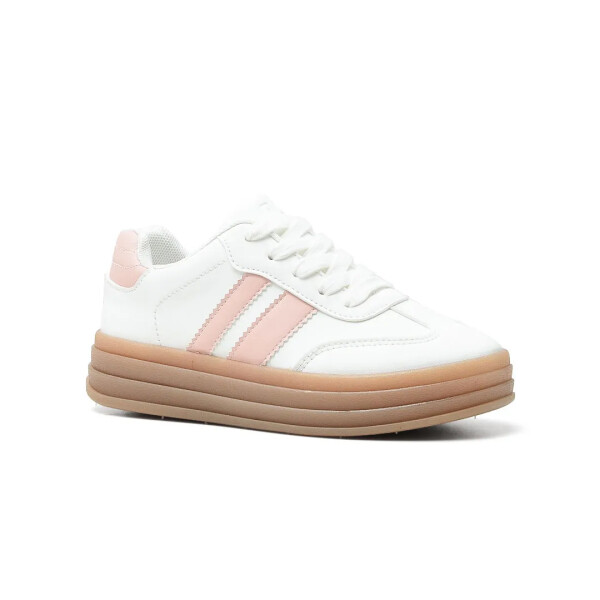 DEPORTIVO RESH 3.0 PLATFORM KIDS - AMERICAN SPORT BLANCO/ROSA