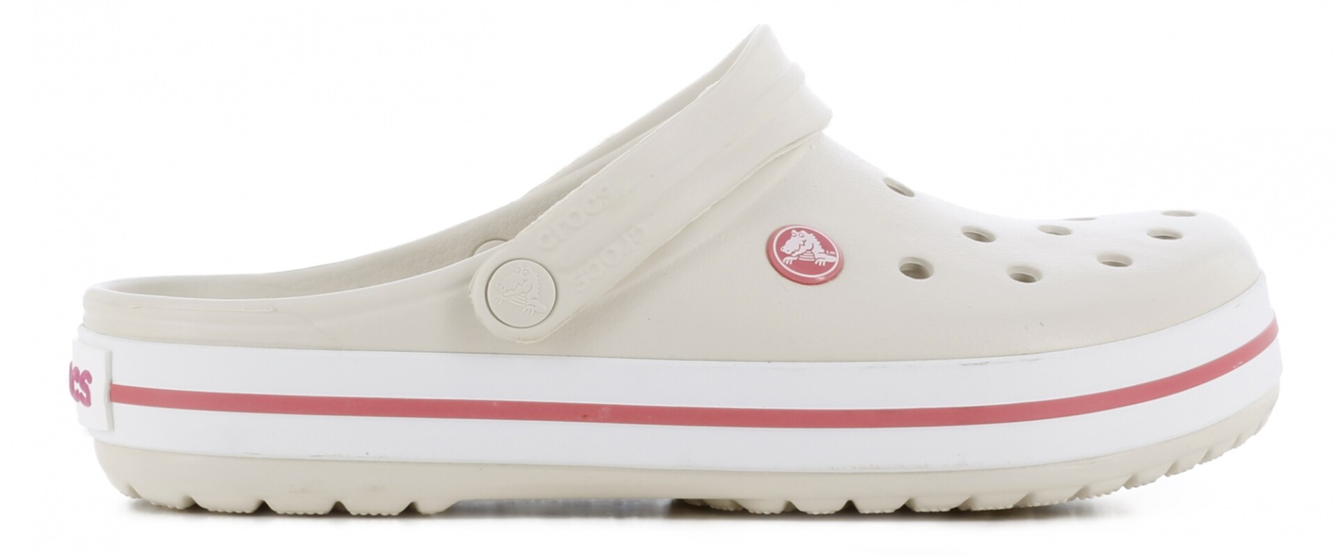 Zueco de Hombre Crocs Crocband - Beige - Anaranjado Melón 