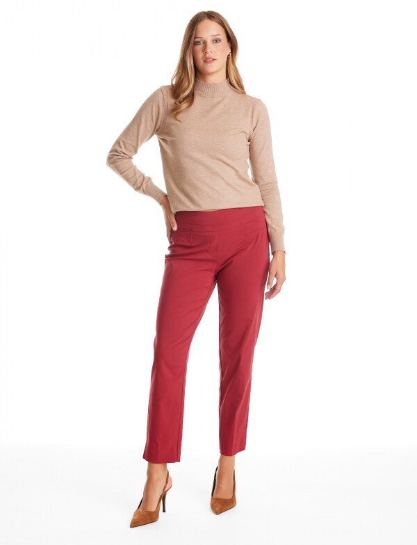 Pantalon Slim ROJO