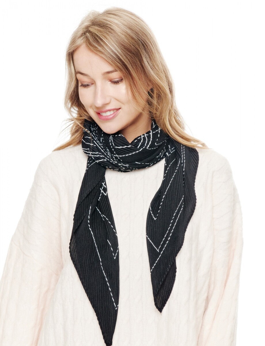 Pashmina Plisada - Negro 