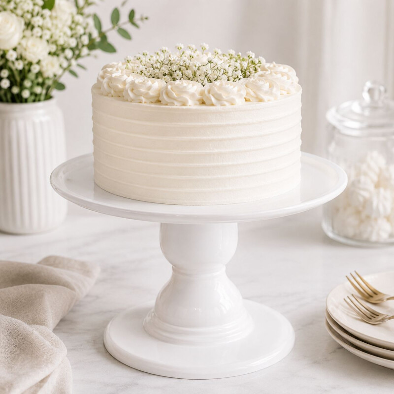 Soporte de Torta 22cm x15 cm Blanco