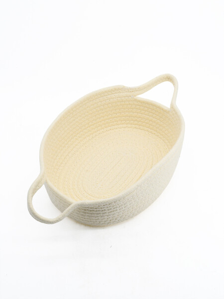 CANASTO ZIGGY OVAL OFF WHITE