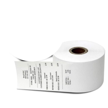 Rollo Papel Recibos Impresora Térmica 80MM Pack X5 001