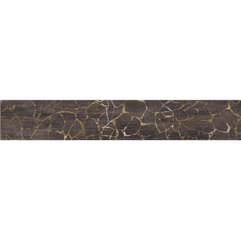 PORCELANATO MARMOLADO 20X120 MATE NEGRO DECORADO ROBERTO GAMAS DE NEGRO