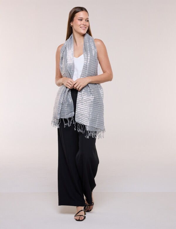 Pashmina Metalizada GRIS