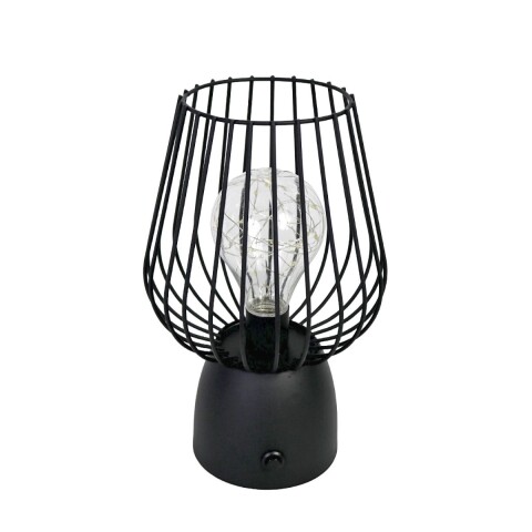 LAMPARA LED METAL NEGRO 16X24.5CM Unica