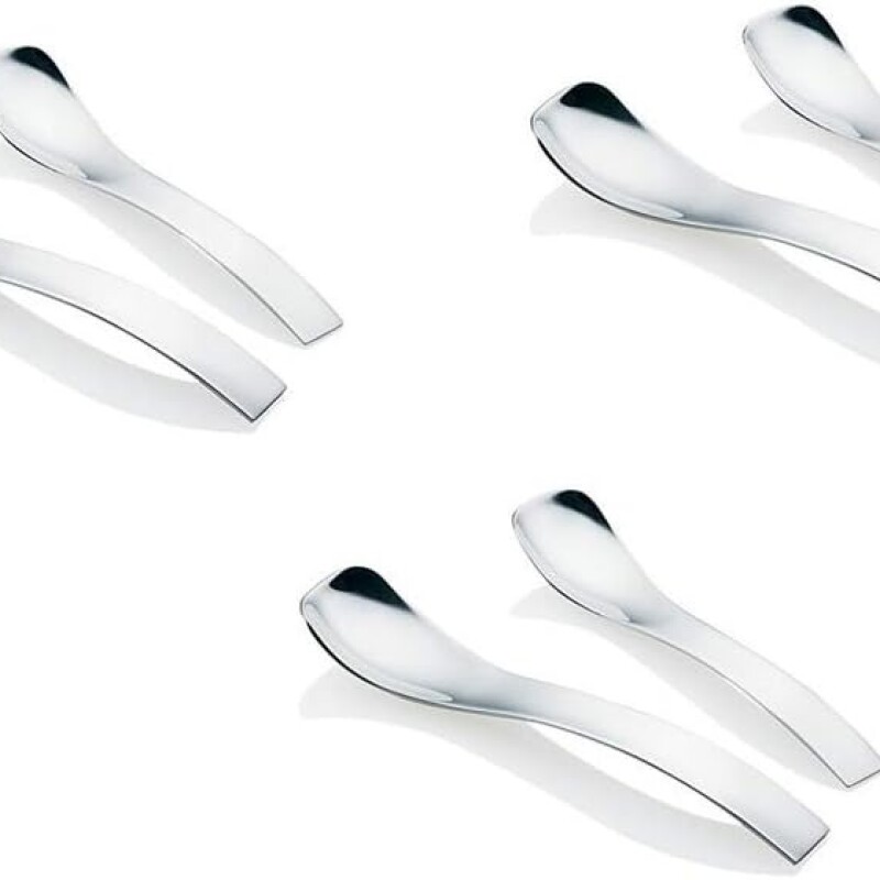 JUEGO DE 6 CUCHARITAS DE ACERO INOXIDABLE - GUZZINI JUEGO DE 6 CUCHARITAS DE ACERO INOXIDABLE - GUZZINI