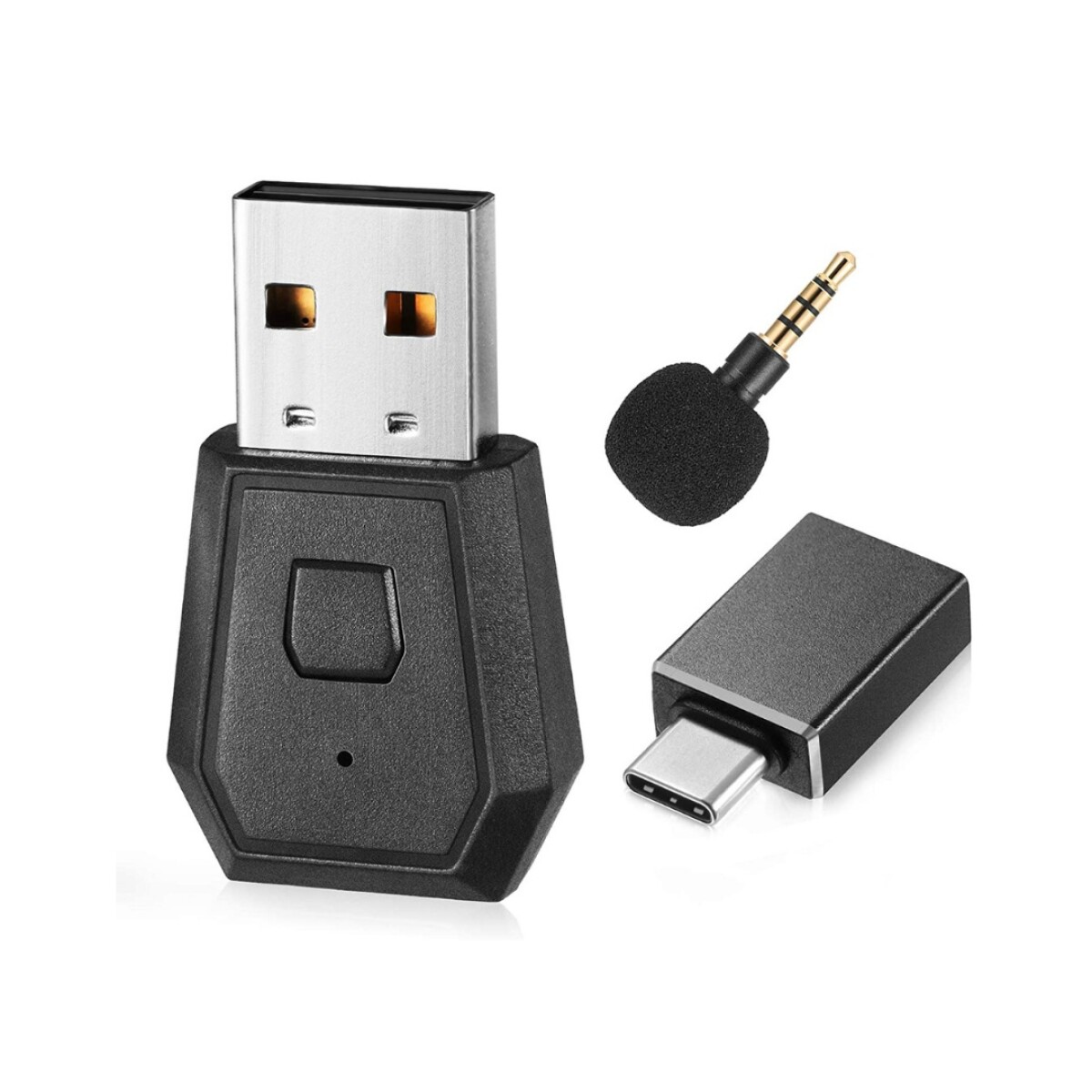 Adaptador BT a USB de Audio y Micrófono para PS4 y Switch 