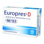 EUROPRES D 160/12,5 MG CJ X 30 COMP. única
