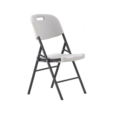 SILLA BLANCO POLIETILENO Y METAL AVA