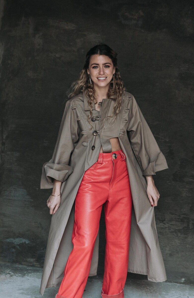Leather Jeans Crawford - Coral 