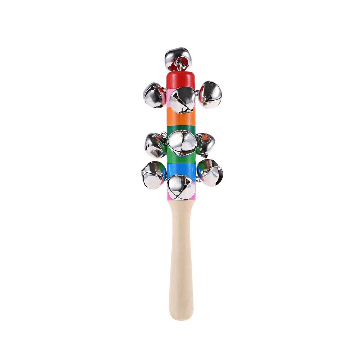 Maraca Con Cascabeles Instrumento Musical 