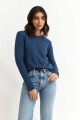 Remera m/l a rayas AZUL