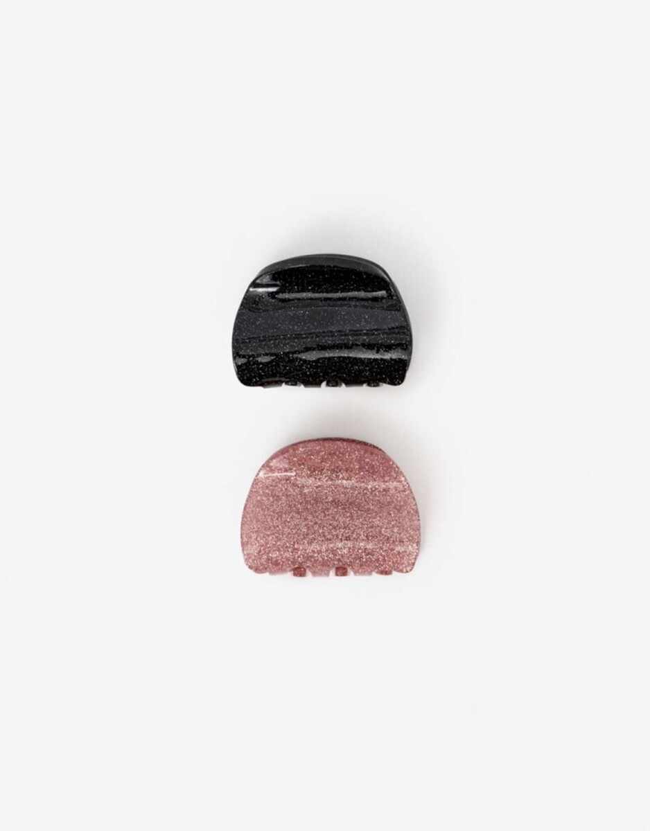 Set De Mix Broches Glitter - Combinacion Bicolor 