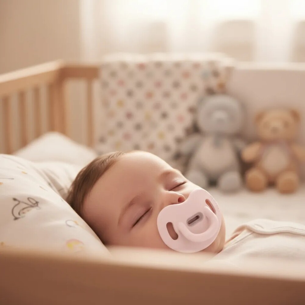 Chupete Suavinex Fisiológico Essence 6 a 18m Rosa Mariposa