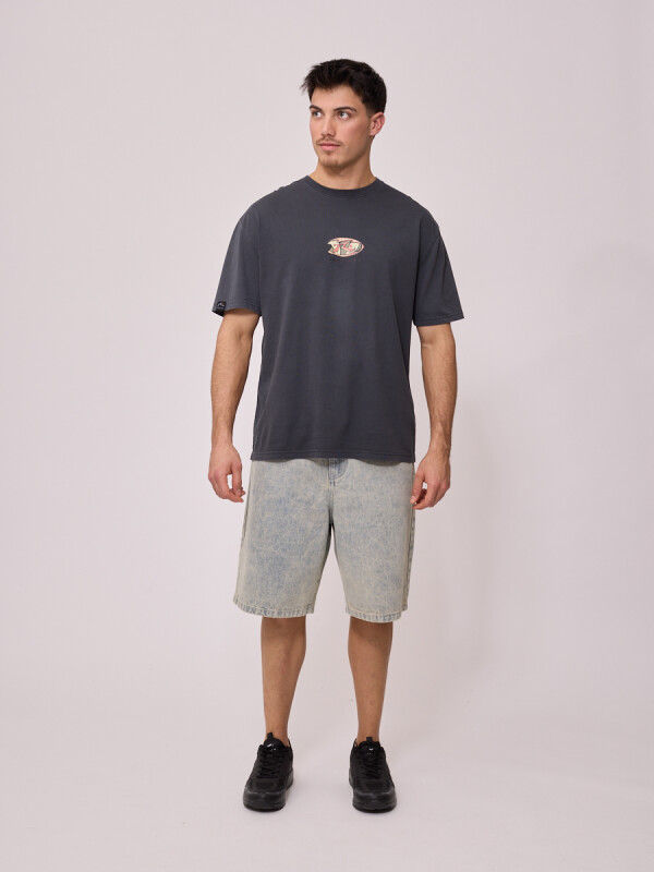 T-SHIRT MUNKE RUSTY Gris