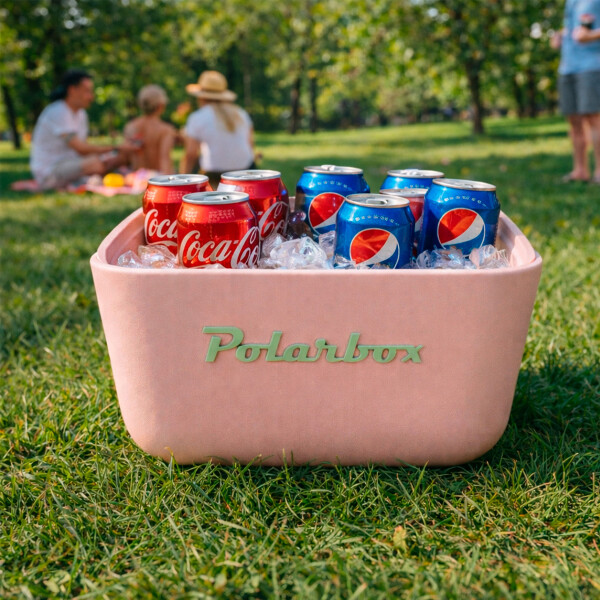 Conservadora Hielera Vintage 12L Litros Latas Hielo Polarbox Color Beige