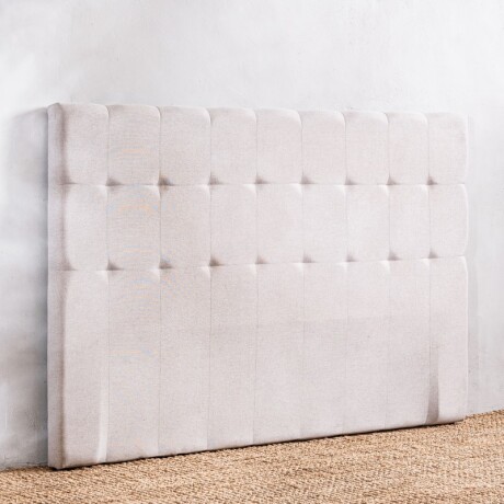 Respaldo Capitoneado Lily 160cm Gris Claro