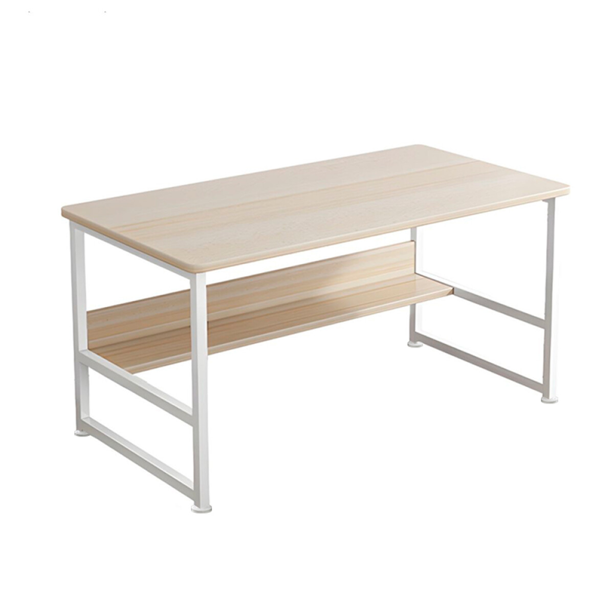 Escritorio Compacto Hierro Y Madera 80Cm Universo Binario - BLANCO 