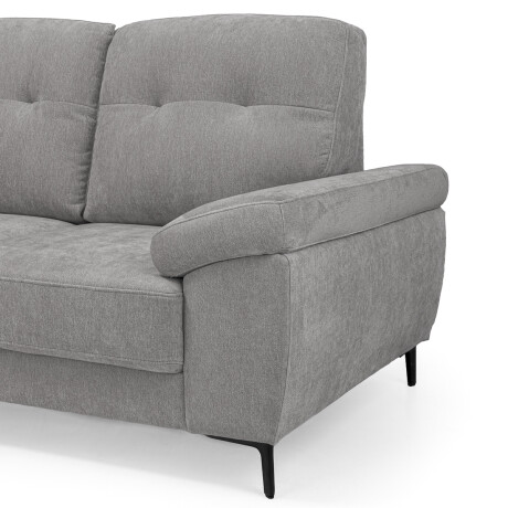 Sofá Blus - Tela Microfibra - 2 cuerpos 6686-7 Gris