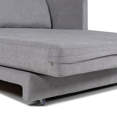 Sofá Cama Niki - Con mesa - Tela Microfibra 10286 (Gris)
