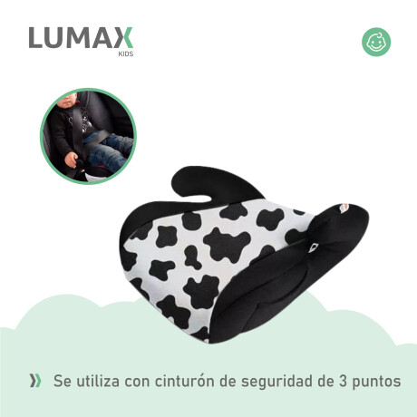 Booster Alzador de Seguridad Lumax Kids para Auto Blanco y Negro
