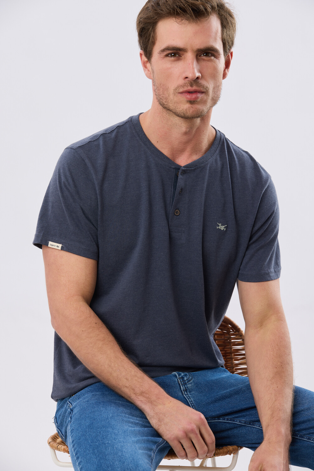 REMERA LISA DE ALGODÓN Denim