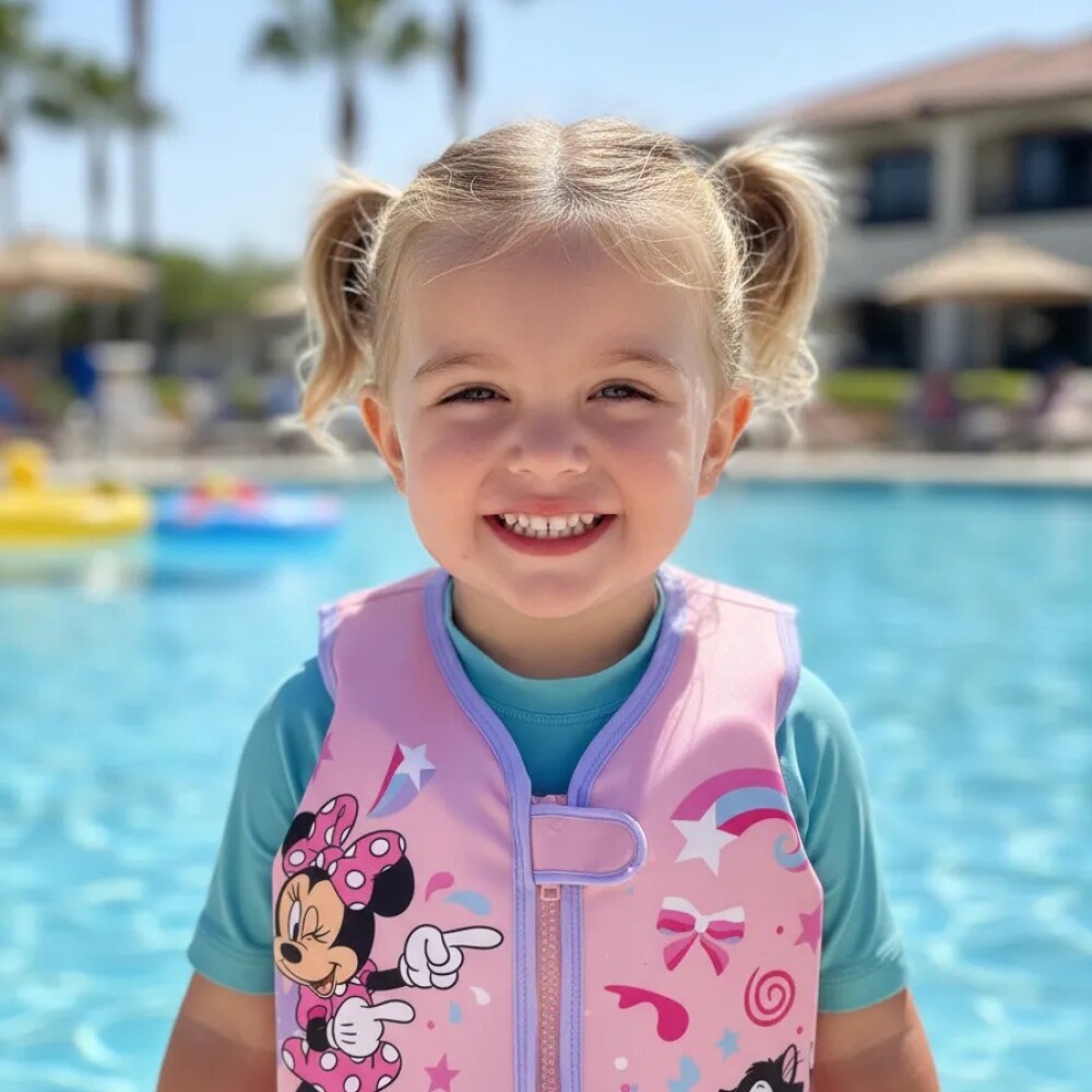 Flotador bebe chaleco con correa 1-3 años Minnie