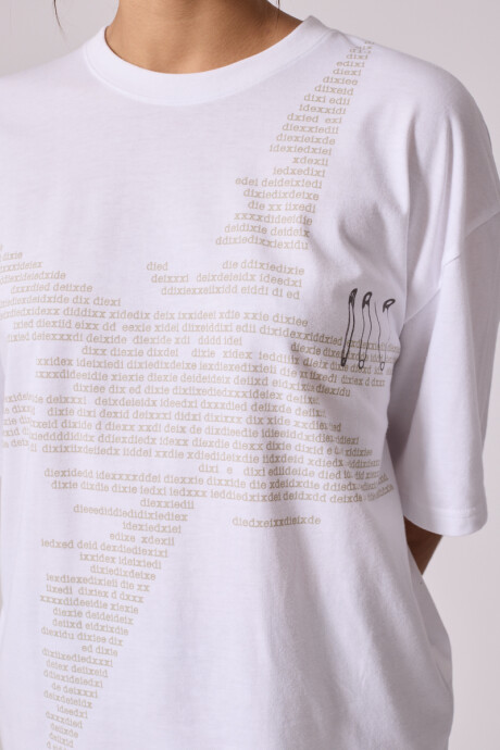 T-SHIRT CAFIL DIXIE Blanco