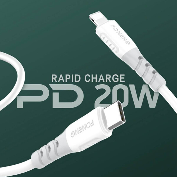 Cable De Carga Usb Foneng X66 Tipo C De 3 A 1 Metro CABLE FONENG XS01 USB/C 1MT 3A